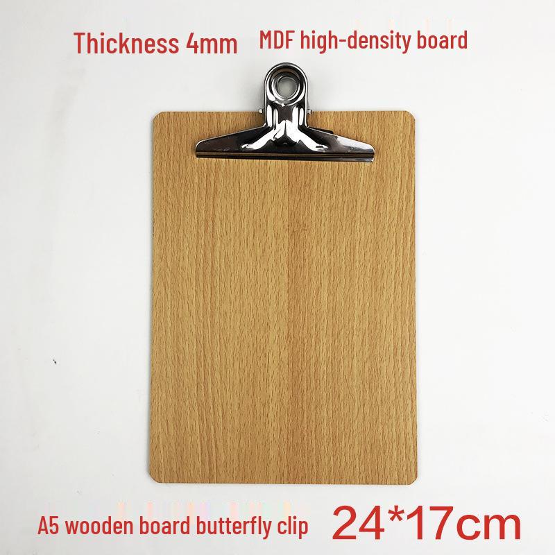 A4 Clipboard with Pen Holder, A5 Writing Pad, A3 Wooden Menu Holder, Cardboard Stationery Board