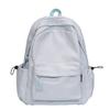 Schoolbag new college student schoolbag female Korean version ins large capacity simple solid color backpack junior high school backpack