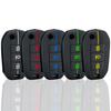 Anillo de Cadena para Llave de Coche de Silicona Remoto Funda Carcasa Soporte 3 Botones Para Peugeot 208 301 308 508 5008 3008 Citroen 2010