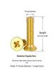 Copper Phillips Countersunk Head Machine Screws, Sizes M2–M4, Lengths 6/8/10/12mm