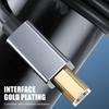 Fast Speed Printer Cable, Male USB Type C to Male USB B for Efficient Data Transfer Between Printers Scanners and PC