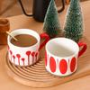 Nordische Keramik Kaffee Tee Tasse Verbrühschutz Milch Frühstückstasse Porzellan Espressotassen Büro Heimgebrauch Kreatives Geburtstagsgeschenk