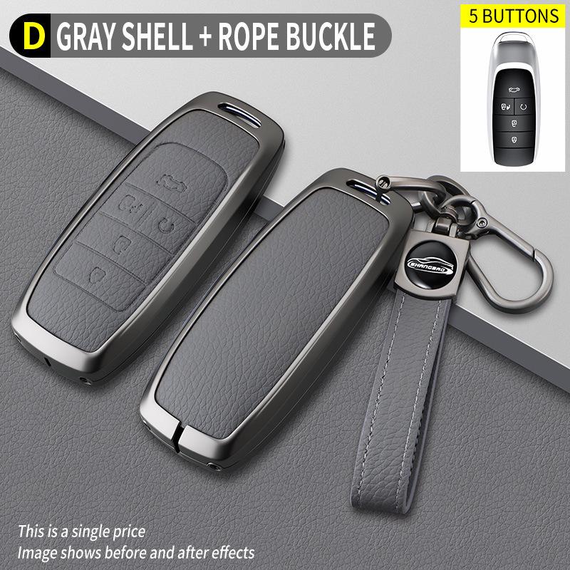 Key Cover for 23/24 GAC Trumpchi M8, Master E9MAX - High-End Buckle Shell for Men and Women.