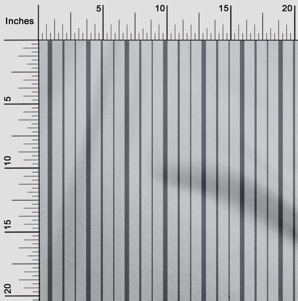 oneOone Baumwoll-Flex-Stoff Vertikal gestreifter Druckstoff 1 Yard 40 Zoll