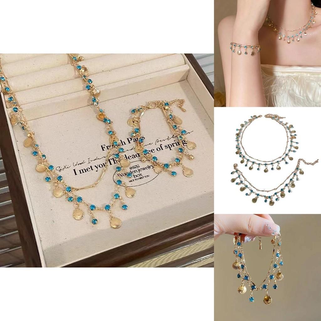 Stunning Copper Shell Necklace With Intricate Zircon Detailing Perfect For Gifts