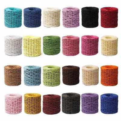 Baumwoll-Raffia-Garn Strandtaschen-Garn Raffia-Strohgarn DIY-Strickmaterial 150m