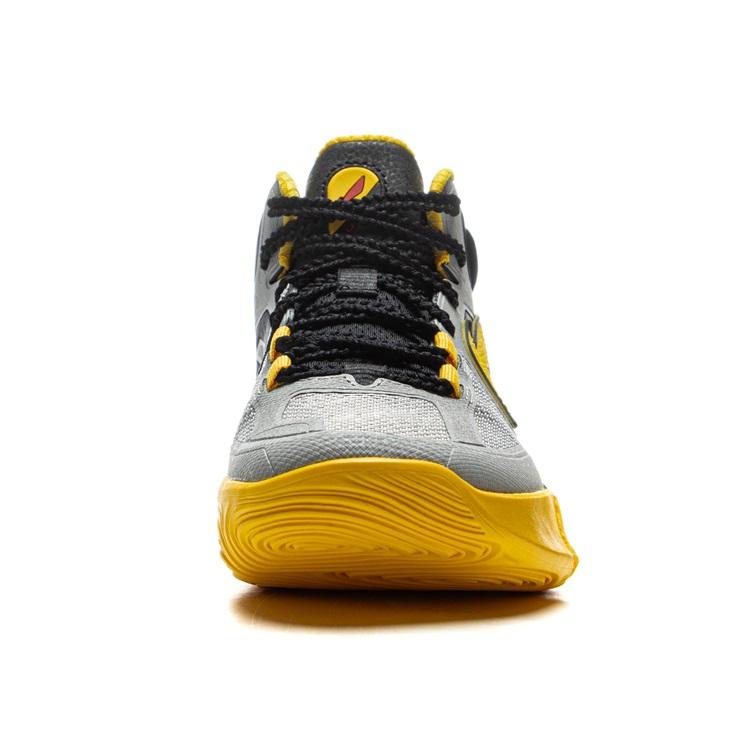 Li Ning Kids Tian Ying 2.0 Non-Slip Anti-Kick Wear-Resistant Rebound Breathable Mid-Top Basketball Shoes Men Basketball Shoes Yellow YKBU098-9