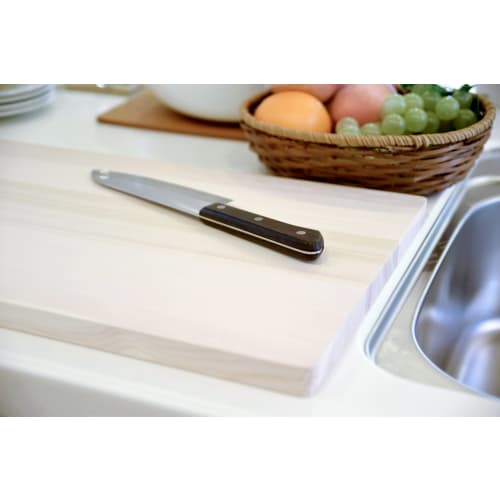 Umezawa Wooden Cutting Board, Sink-Mounted, 48x30x2cm, Made in Japan, 156