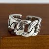 Xiaomi 925 Sterling Silver Rings for Women Couple Minimalist Handmade Simple Retro Chain Shape Ring Fine Jewelry Gift Prevent Allergy