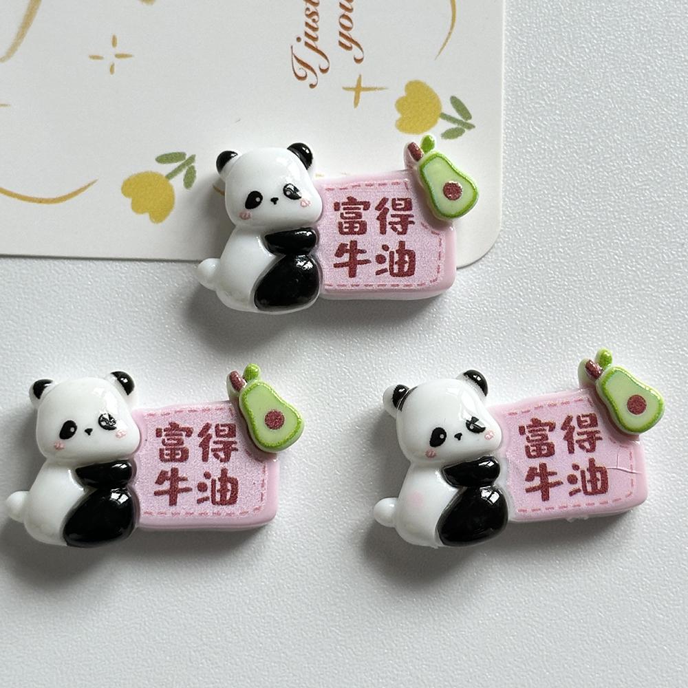 6PCS DIY Refrige Magnet Cartoon Panda Character Plate Magnets Nordic Personalized Home Decor Whiteboard Po Message Board Home