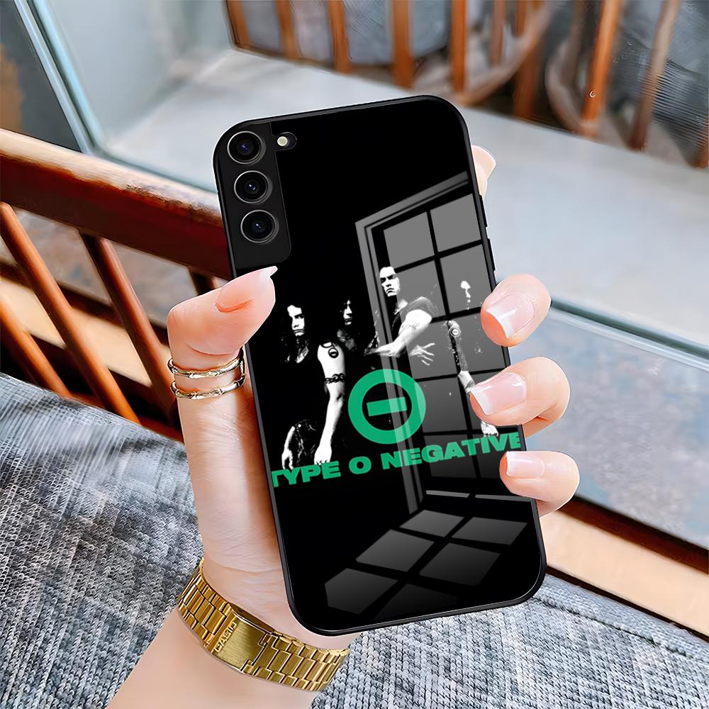 Rock Band Type O Negative Phone Case For Samsung A25 A13 A33 5G A54 A36 A35 A56 A52 A14 Shockproof Glass Cover