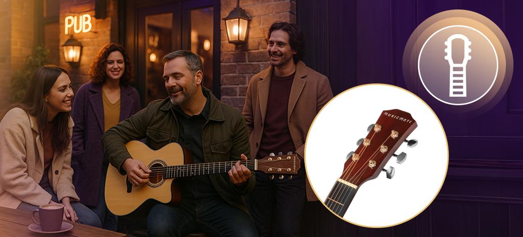 MusicMate MM-G22 NaturalDream Acoustic Guitar