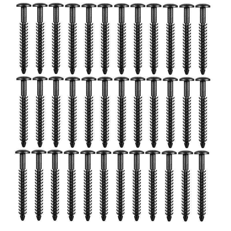 A60zvinyl Shutter Fastener Window 36Pcs 3 Inch Pegs Screws Panel Lok Pin Spikes Anchor(Black)May