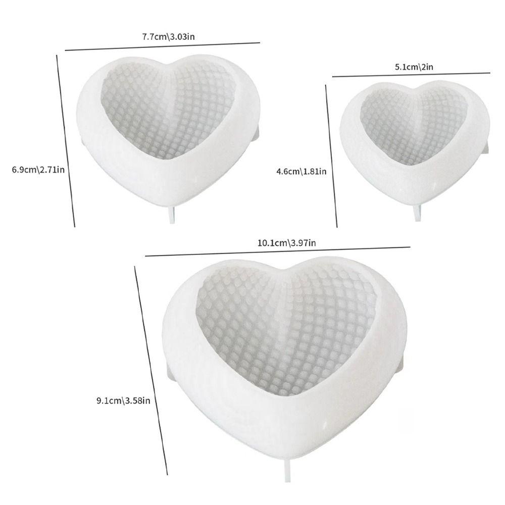 New 3D Heart-shaped Silicone Mold Handmade Easy to Release DIY Woven Love Heart White Cake Baking Tool Valentine's Day Gift