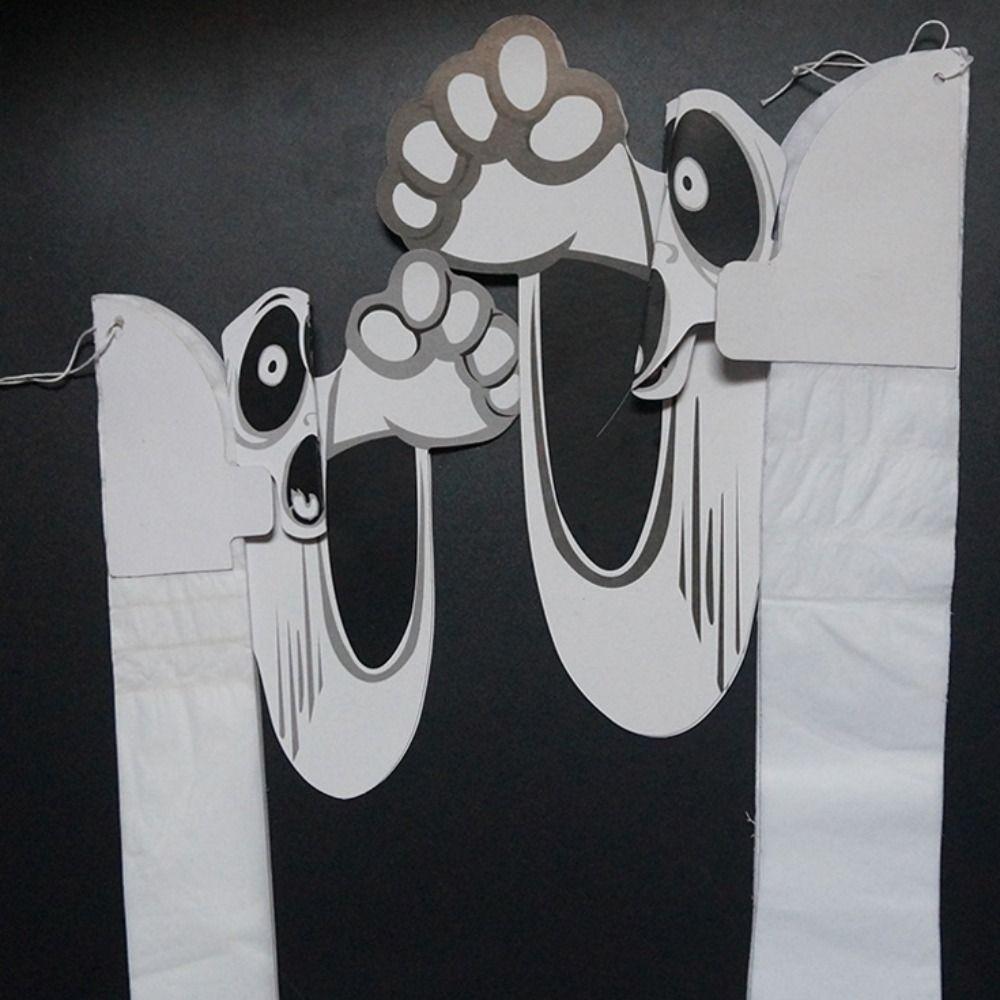 Strašidelný dům 3D Duch Závěsné ozdoby Bar Halloween Zábavná Pláštěnka Dekorace