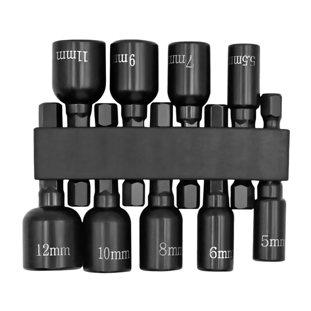 5-12mm Magnetic Socket Bits Inner Hex Drill Socket Adapter Hexsocketset Hex Nut Driver  Homerepair