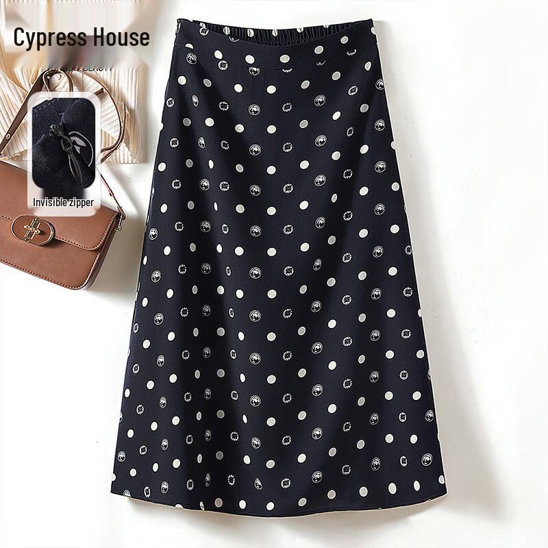 Elegant High-Waisted A-Line Midi Skirt XXL