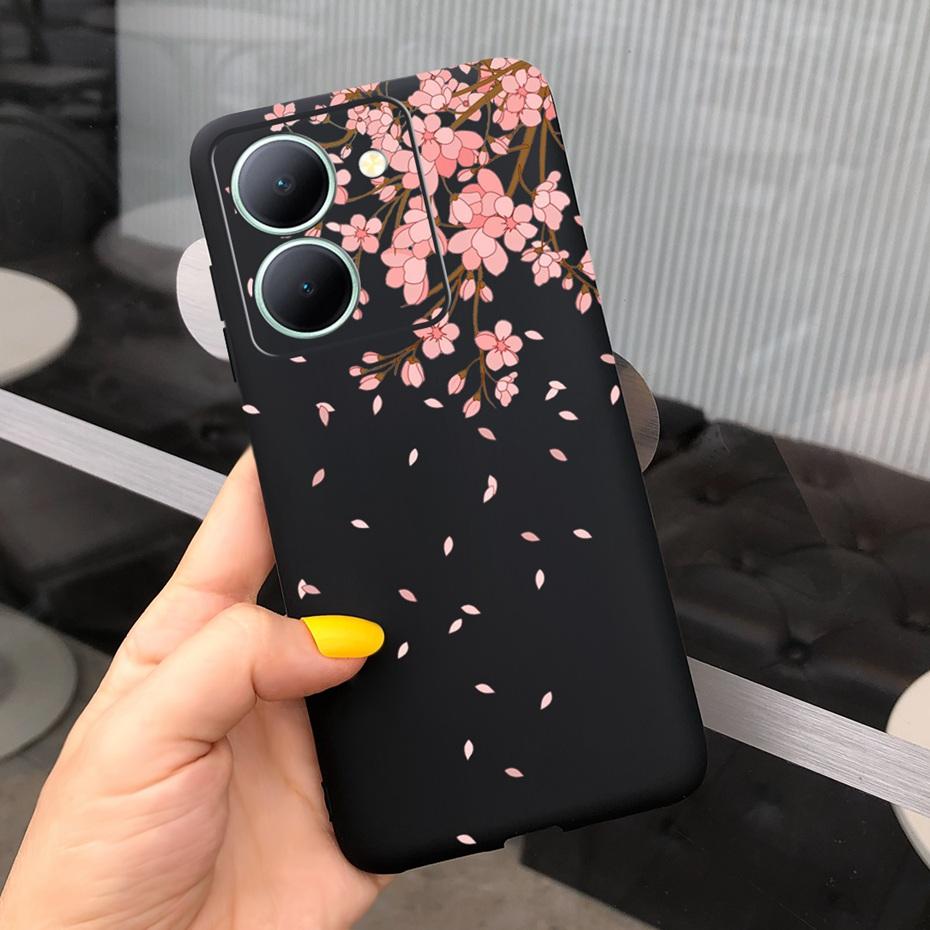 For Vivo Y36 Case 2023 Cute Love-heart Pattern Jelly Silicon Soft Phone Back Cases Cover For VivoY36 Y 36 4G 5G V2247