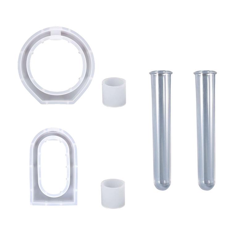 

Resin Vase Mold Plant Propagation Station Silicone Mold Hydroponic Epoxy Mold with Test Tubes for Flower Preservation