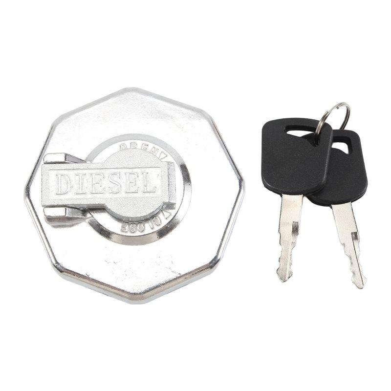Innovative Car Fuel Cap With Key For ISUZU ELF NPR NQR 4HK1 8-98146010-0 8-98088982-0 серебряный