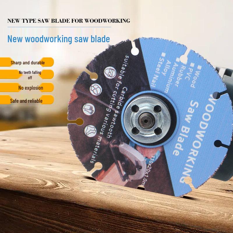 4-Inch Multifunctional Diamond Brazed Alloy Saw Blade for Wood and Aluminum Cutting