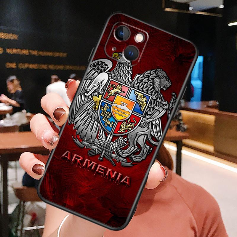 Armenia Armenian Flag Case For iPhone 14 15 16 Pro Max 11 12 13 Mini X XR XS Max 14 Plus Soft Cover