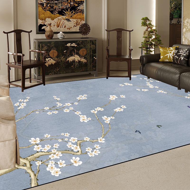 Luxury Chinese Style Large Living Room Carpet 3D Printing Decoration Home Coffee Tables Mat Non-slip Washable Rugs for Bedroom