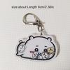 Funny Cute Cartoon Chiikawa Hachiware Usagi Acrylic Shaking Keychain Pendant Bag Ornaments Creative Toys Couple Accessories Gift