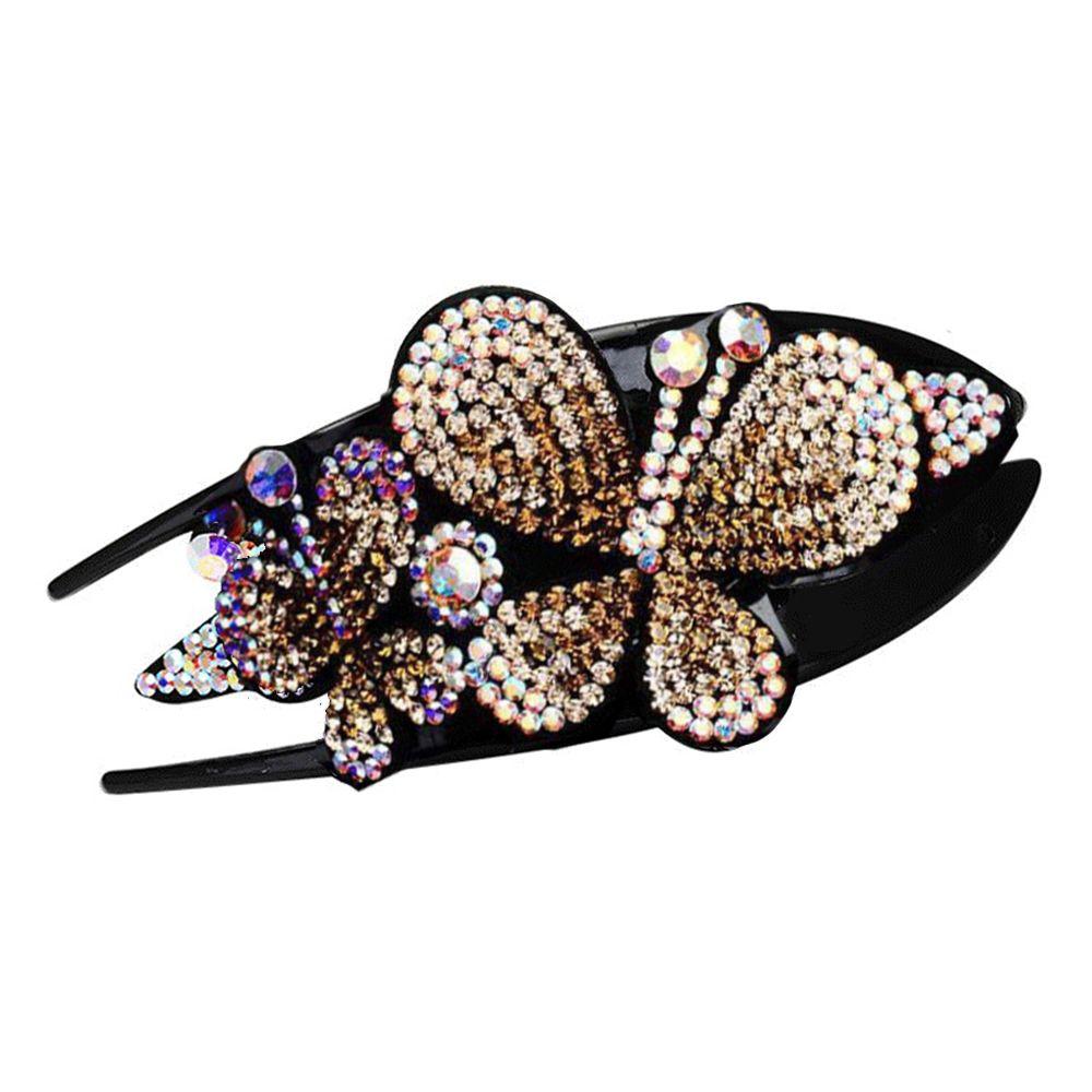 Women Accessories Crystal Dovetail Styling Tools Barrette Hair Clips Rhinestone Hairpin