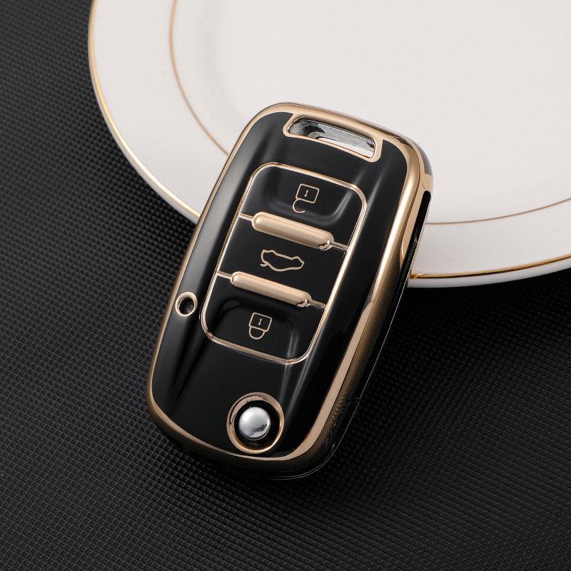 Ключница с золотистой окантовкой для Wuling Hongguang Mini EV и S3