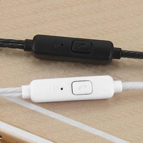 Fone de ouvido intra-auricular de 3,5 mm com graves pesados e fone de ouvido com fio de plástico moderno para smartphone