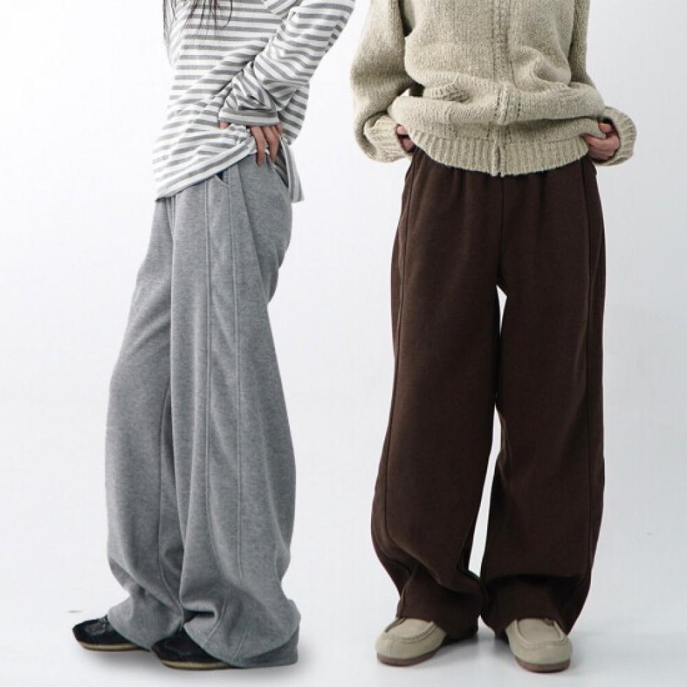 Onl Women Fleece Cut Wide Pants