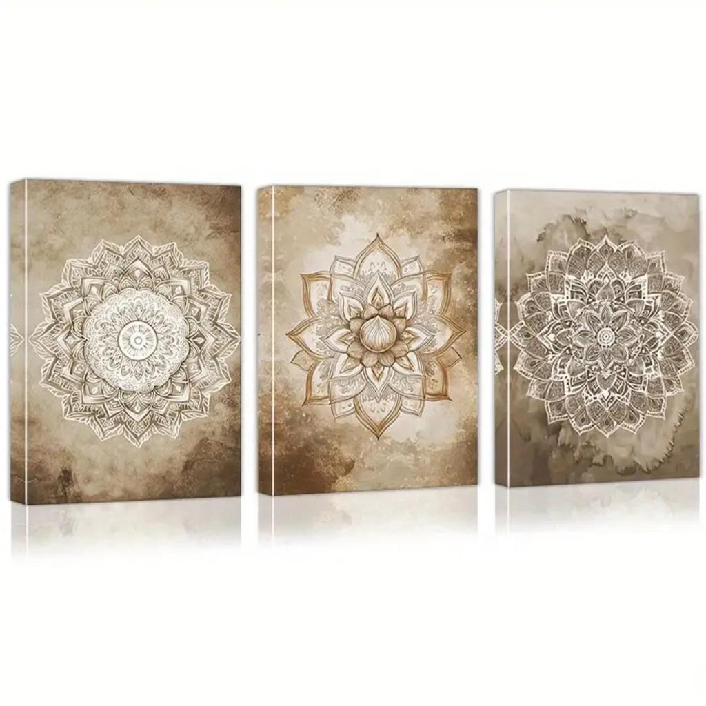 Bohemian Mandala Art: Southeast Asian Decorative Wall Painting for Hotel, Restaurant, Bathroom, Living Room, Bedroom
