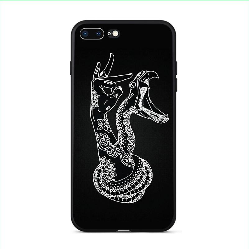 

Чехлы для телефонов с рисунком змеи и цветком для iphone 11 11Pro Max 8 7 6 6S Plus X XS MAX 5 5S SE 2020 XR персонализированная мягкая задняя крышка из ТПУ iPhone 11promax