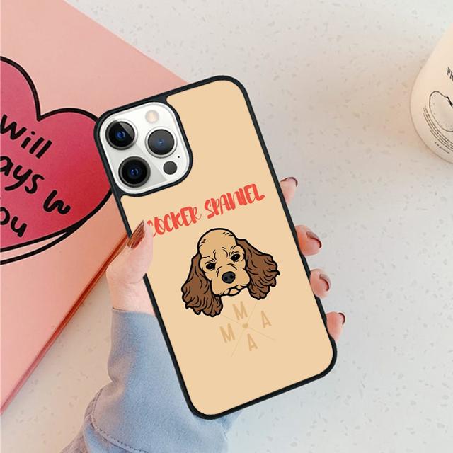 Cartoon Cocker Spaniel Phone Case For iPhone 17 Air 15 16 11 12 13 14 Pro Max Cover For iPhone 17 Air Max Plus Fundas