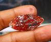 High-class Quality 53.75 Carat Marquise Shape Red Quartz Lab Created Certified Brazil Gemstone SN627