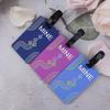 3D Airplane Luggage Tag - PVC Suitcase Identification Card Holder