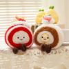 Food Collectibles 12cm Rubber Rabbit Candy Dessert Cake Plush Toy Ultra-Soft Swiss Roll/Chocolate Cake/Cupcake Stuffed Doll