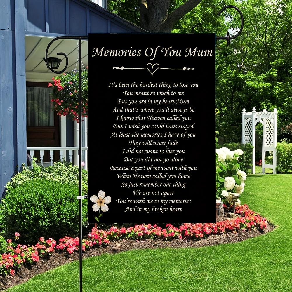1pc Memorial Garden Flag You Are In My Heart - 30.48x45.72 Cm, Outdoor Cemetery Decor