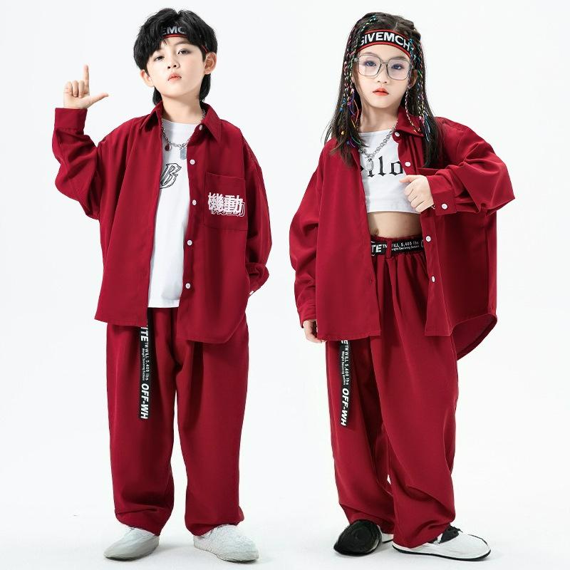 Children's Handsome Hip-hop Costumes, Girls' Jazz Dance Costumes, Children's Ghost Dance Costumes, Boys' Hip-hop Suits