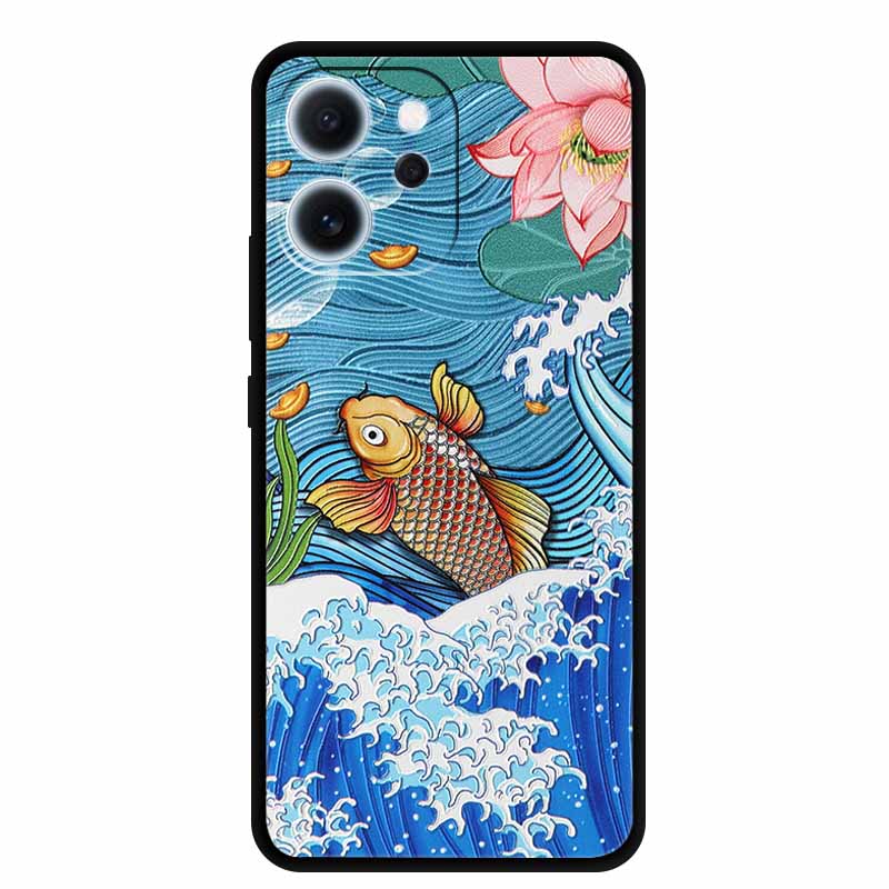 3D Flowers Emboss Fundas For OPPO Reno 15F 5G Case Soft Silicone Phone Cases For OPPO Reno 15F Back Covers Shell Coque 6.57"