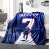 Star Player Kylian Mbappé Blanket Comfortable Great for Office Couch Bed for All Seasons Playful Design Best Holiday Gift for Friends Family