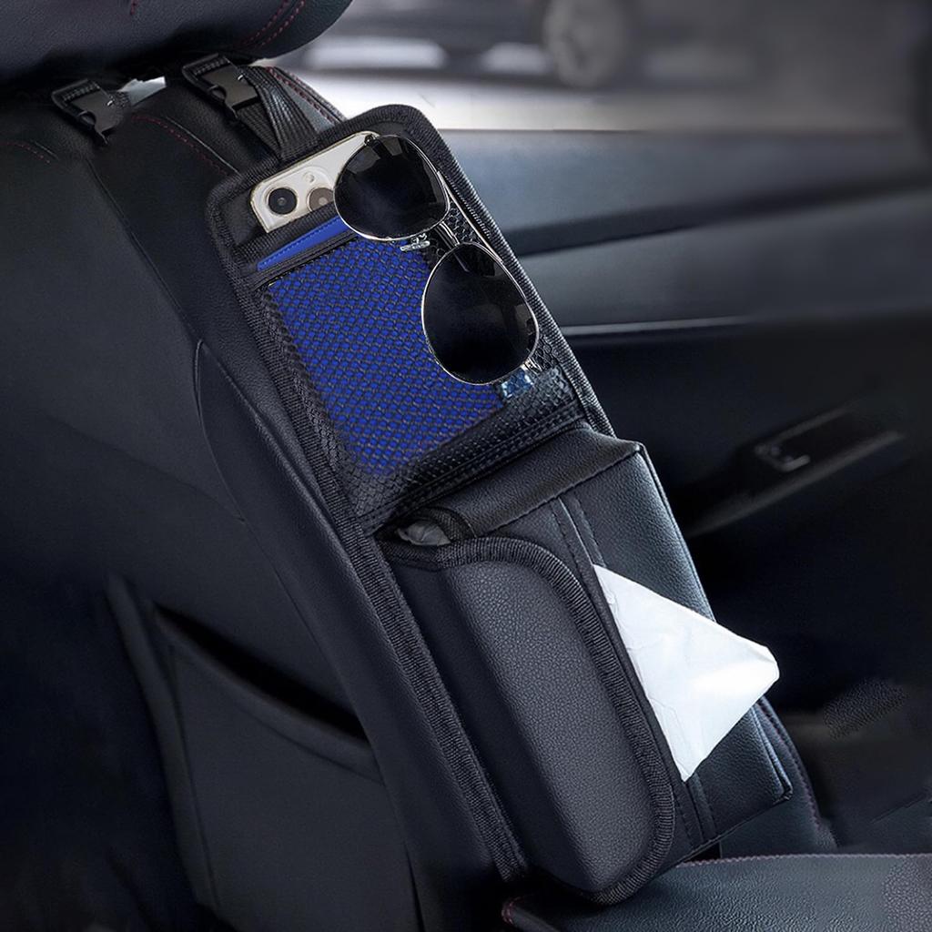 Car Storage Pocket, Car Tissue Case, Universal, Multi-functional Storage Box, Seatside Pockets, Car Tissue