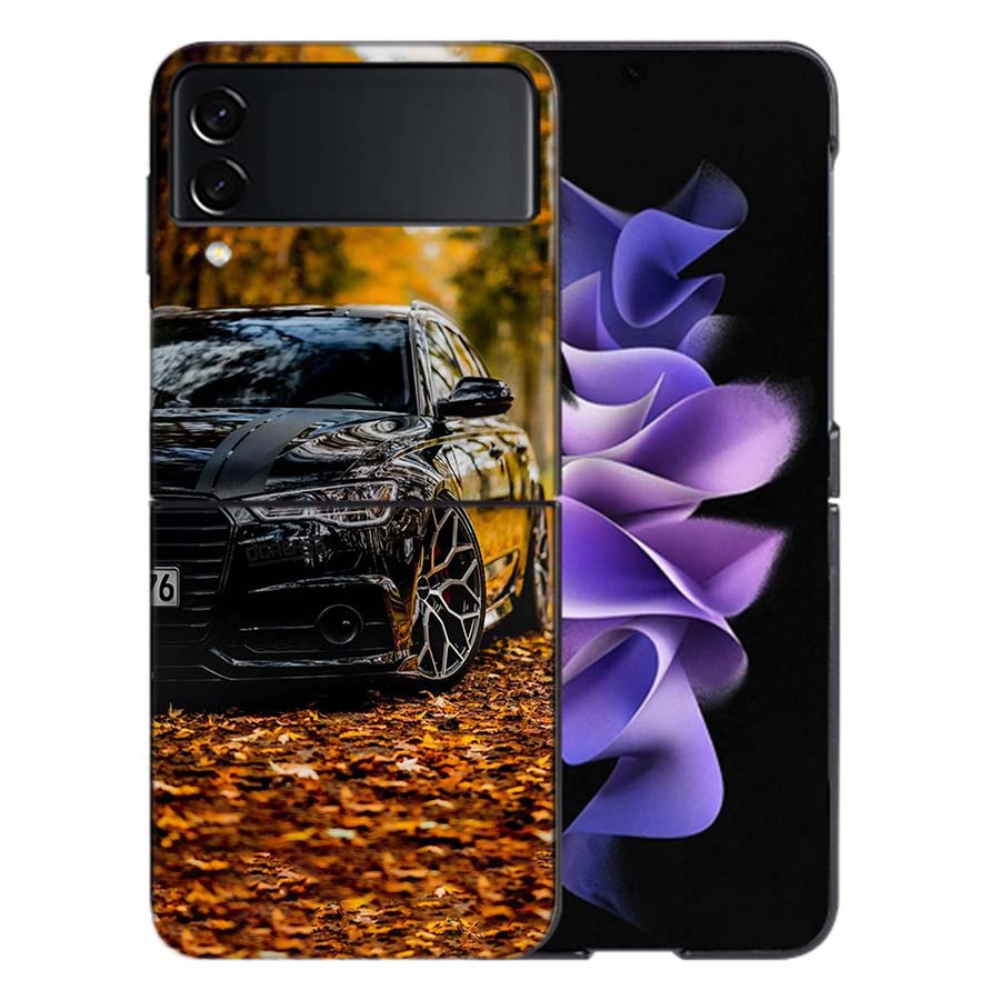 Une Berline de Luxe Magique Pour Samsung Galaxy Z Flip 5 4 3 Coque Rigide Anti-Choc Téléphone Z Flip 6 7 5G Z Flip 5 4 5G TPU PC Har