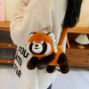 Plush Shoulder Panda Bag Makeup Package Adjustable Size Decorations Cartoon