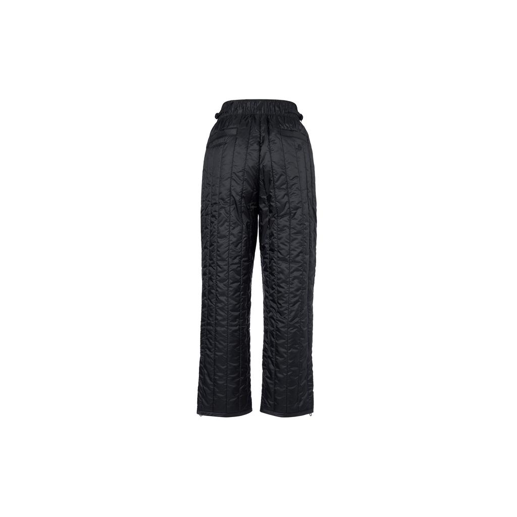 Nike Sportovní oblečení Therma-FIT Tech Pack Jednobarevné Prošívané Teplé Volné Bavlněné Kalhoty s Vysokým Pasem Dámské Spodní Díly Černá DQ6962-010