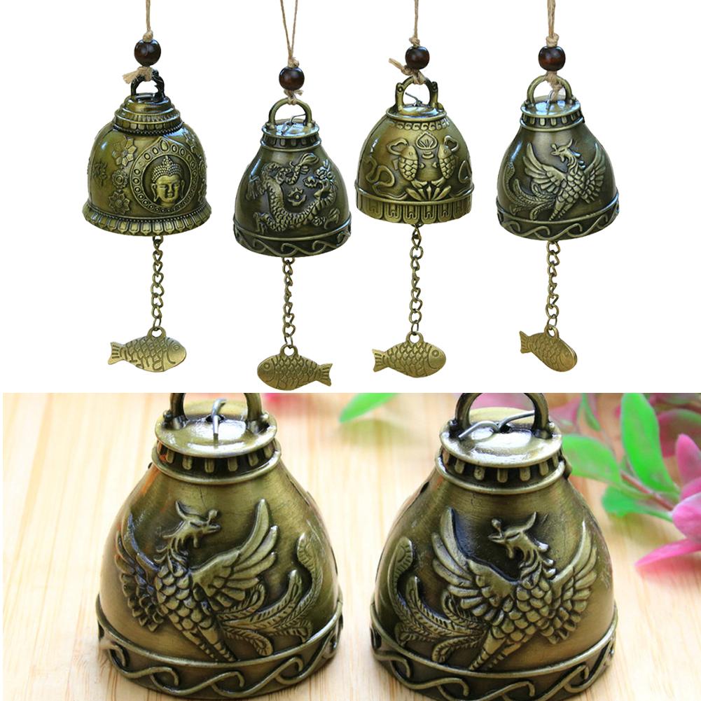 1PCS Wind Chimes Bells Metal Copper Ornament Wind Bell Yard Garden Home Decor Chime Pendant Handicrafts Aeolian Bells Widget