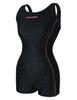 Nigseuwon Women'S Half-Body Indoor Swimsuit Nsw-4850Bk
