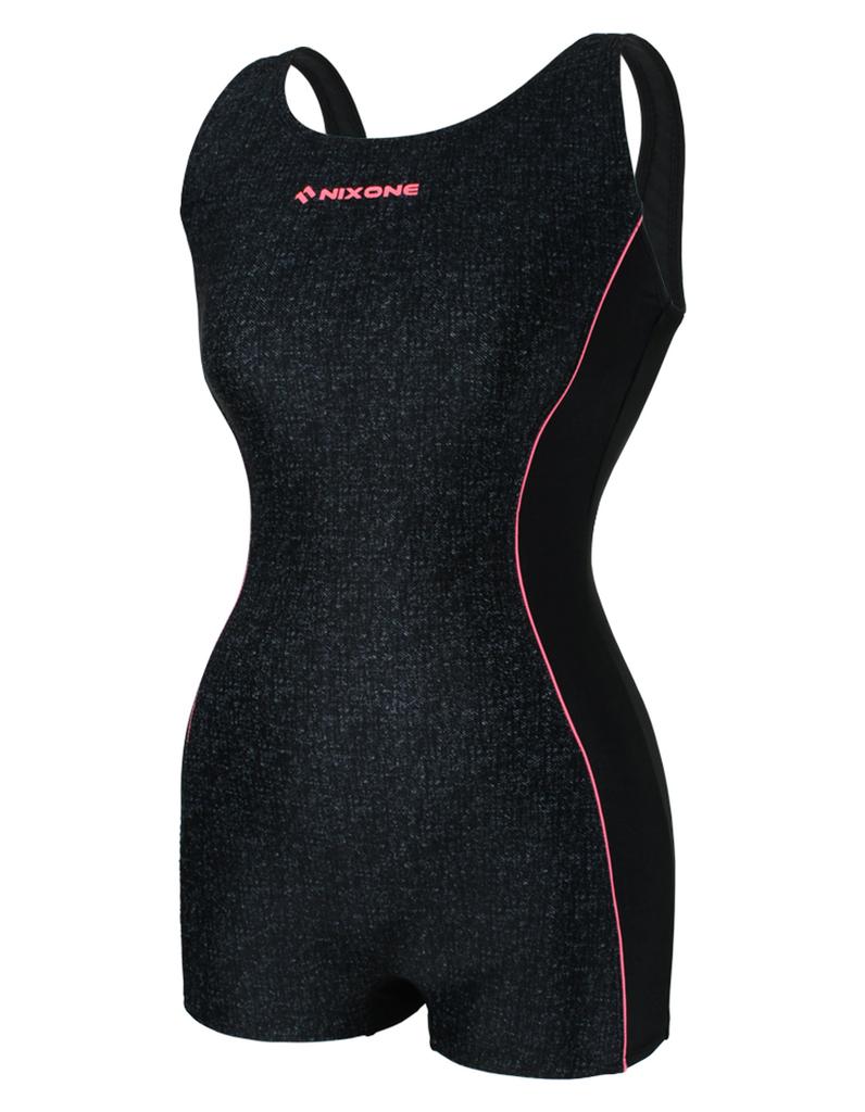 Nigseuwon Women'S Half-Body Indoor Swimsuit Nsw-4850Bk