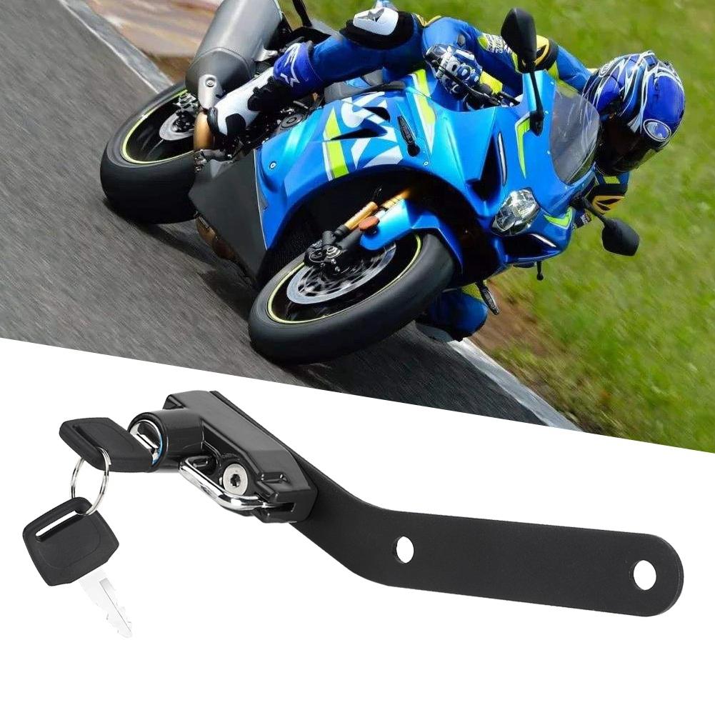 Motorradhelm-Schloss Diebstahlschutz Passend für SUZUKI GSX R1000 R L7 2017+(Schwarz )